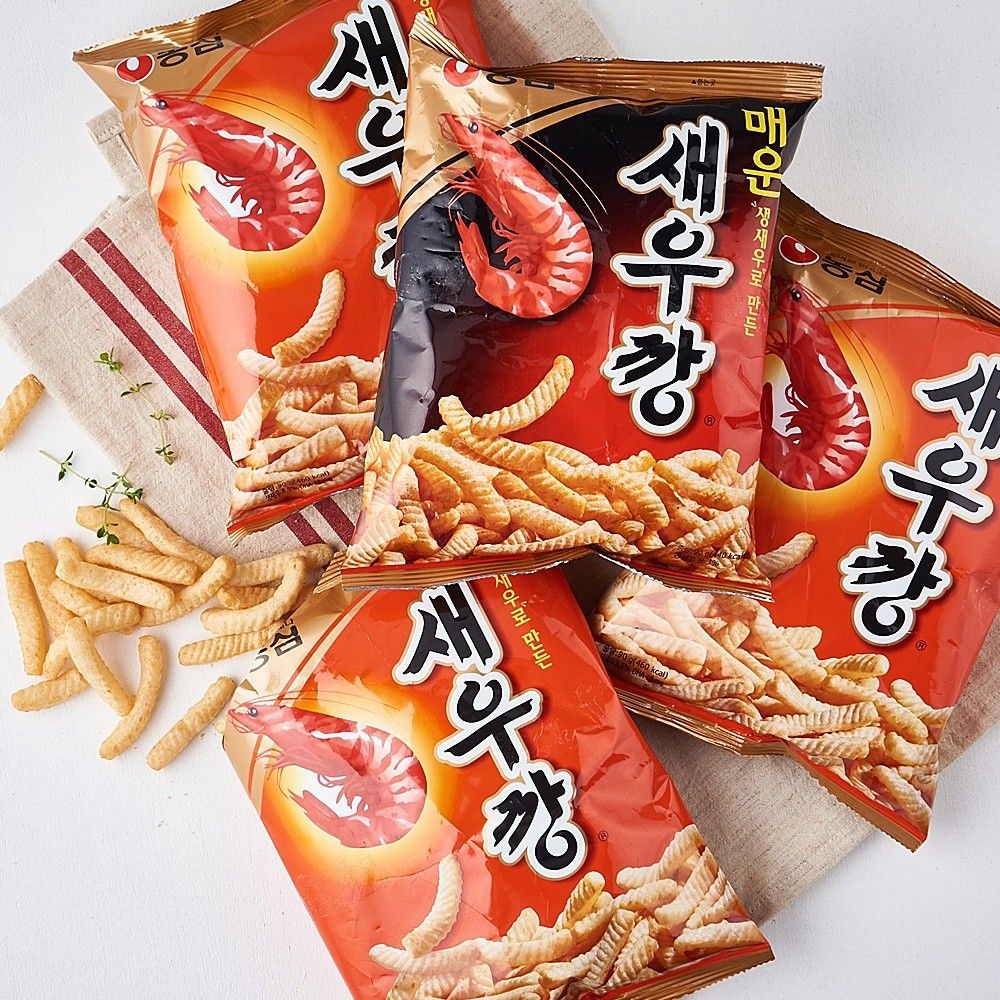 Nongshim shrimp cracker sticks Korean shrimp crackers rice cracker rice