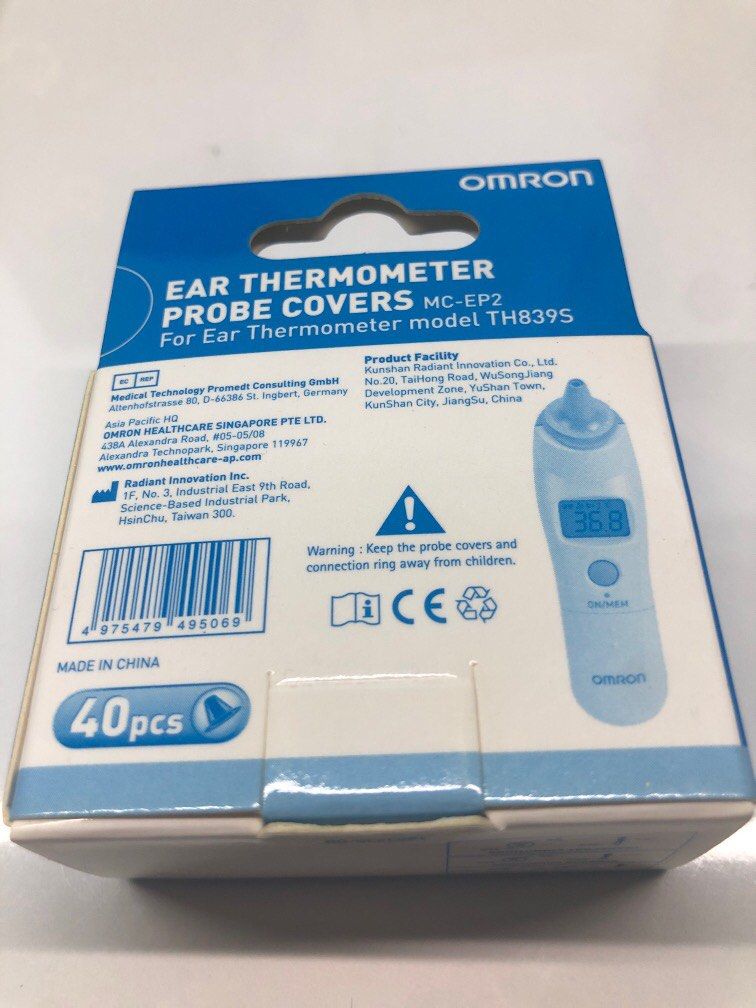 Omron Ear Thermometer Ear Probe covers, Health & Nutrition
