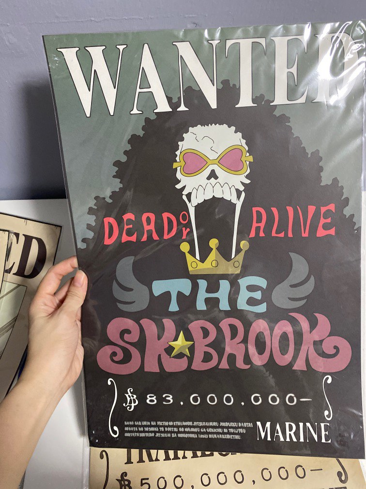 ONE PIECE BROOK WANTED POSTER, Hobbies & Toys, Memorabilia ...