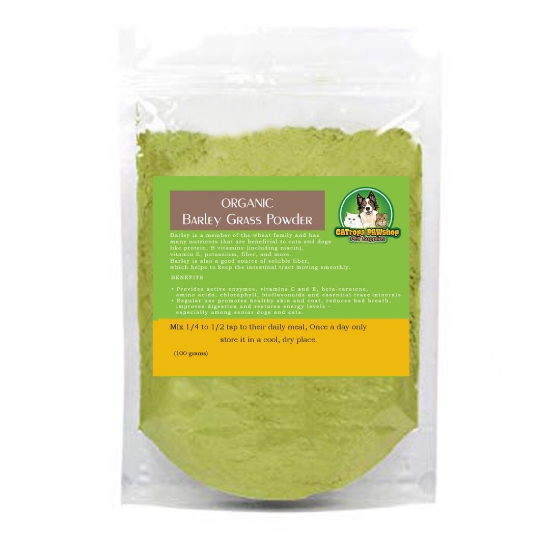 ORGANIC BARLEY GRASS POWDER FOR CATS & DOGS FOOD SUPPLEMENT (50g), Pet