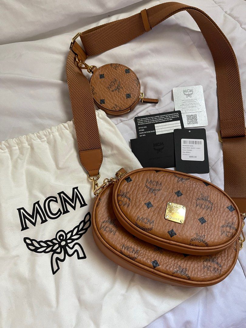 MCM, Bags, Mcm Visetos Essential Multi Pochette Crossbody