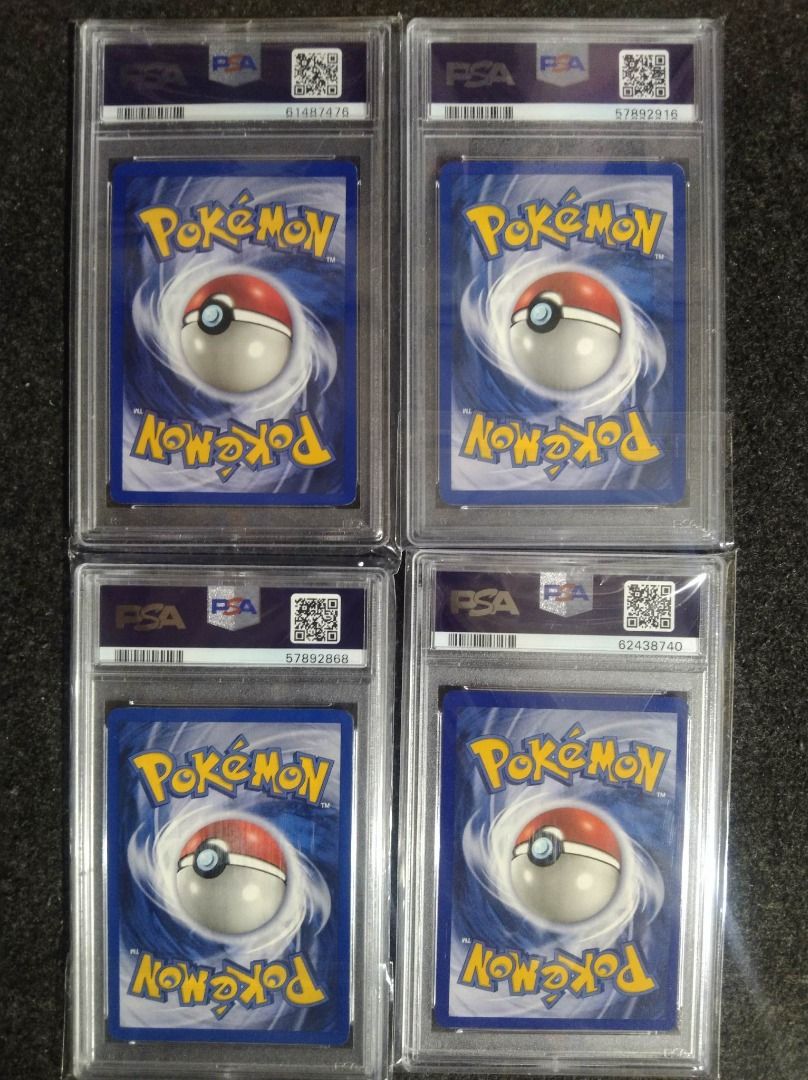 Original Starters 1999 Base Set English Pokemon Cards PSA 9 (2 Sets