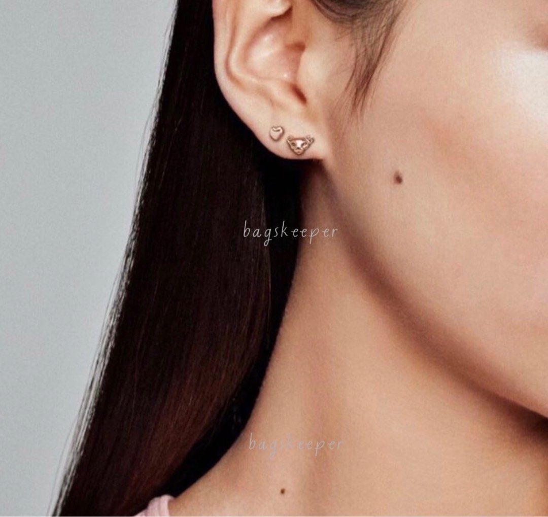 PANDORA Earrings Stud (I) Heart?u0026 Hot-Air Balloon; (II) Pandora Rose Lion  Princess u0026 Heart?, Women's Fashion, Jewelry u0026 Organisers, Earrings on  Carousell