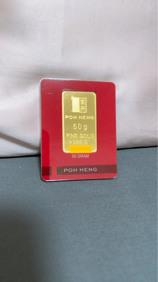 Poh Heng 50g Gold Bar Everything Else on Carousell