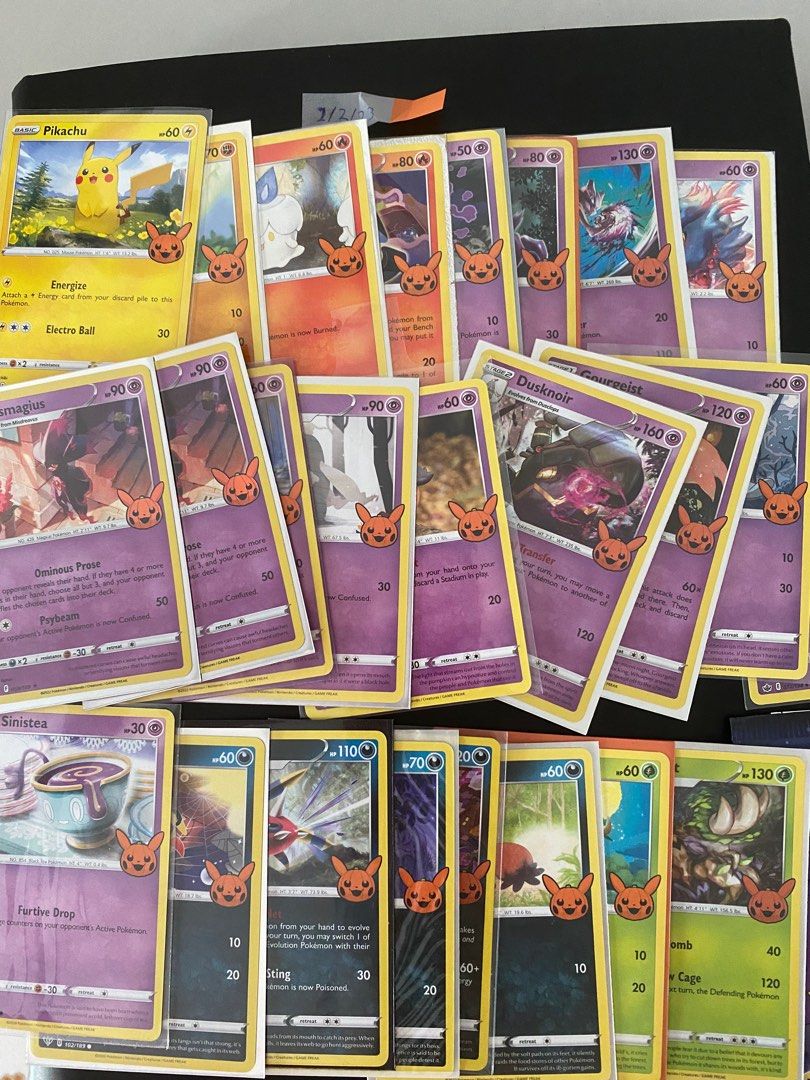 Pokemon cards trick or trade jirachi darkrai gengar fusion strike