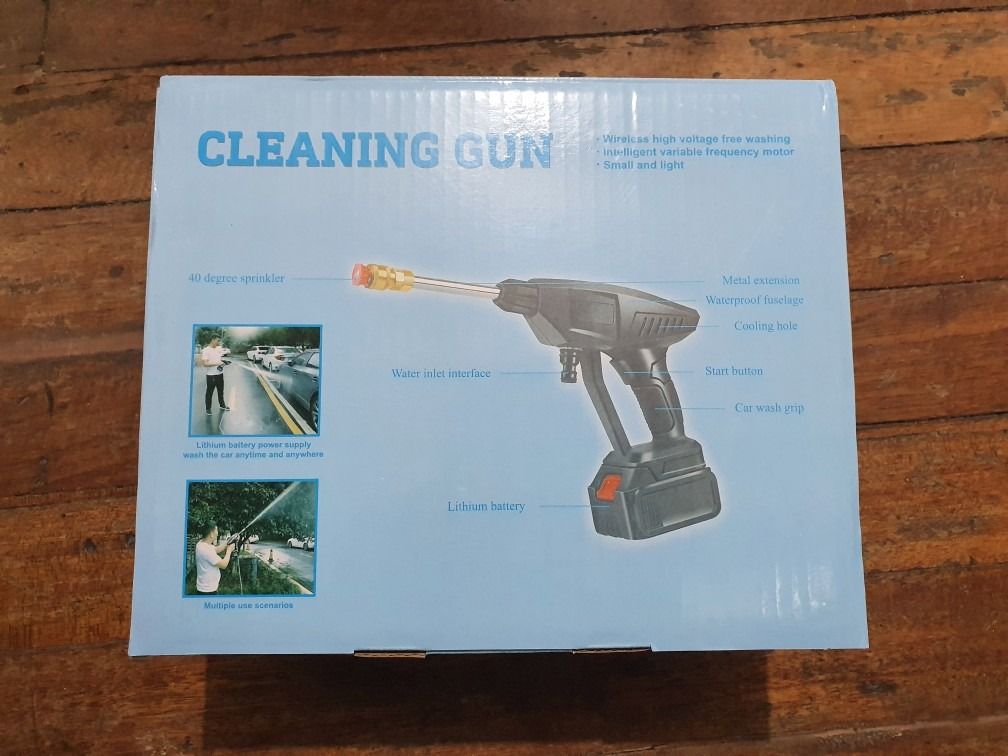 Portable High Pressure Washer Machine 25v 15a 30bar Cordless Washer