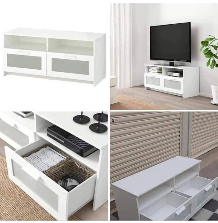 Ikea brimnes tv 2025 unit white