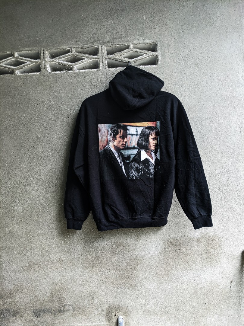 Pulp Fiction Big Print Pullover Hoodie Men s Fashion Tops Sets