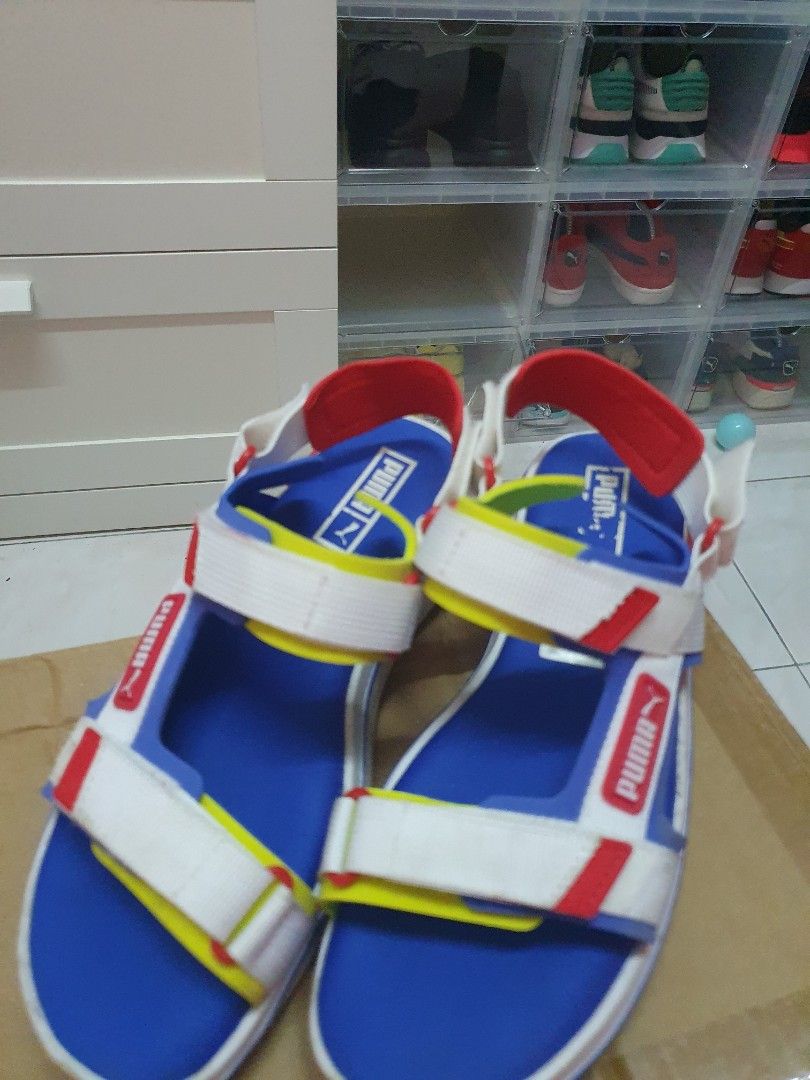 Puma white rider sandals sale