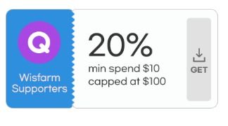 Qoo10 20% coupon (discount capped at $100)