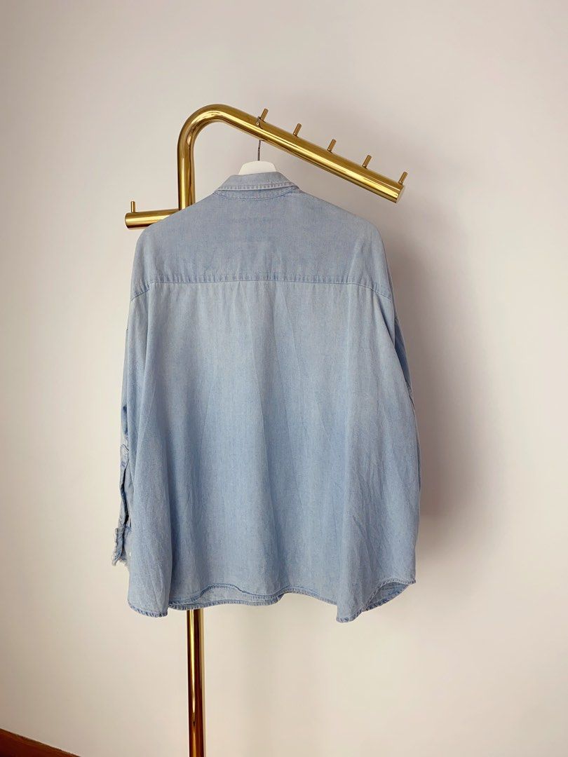 R13 oversized outlet denim shirt
