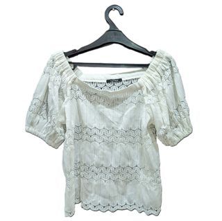 RafRaf white Sabrina top