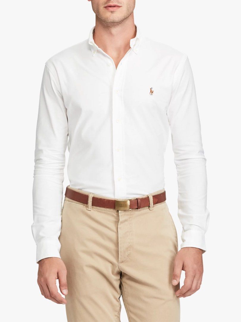Ralph lauren slim hotsell fit stretch oxford shirt