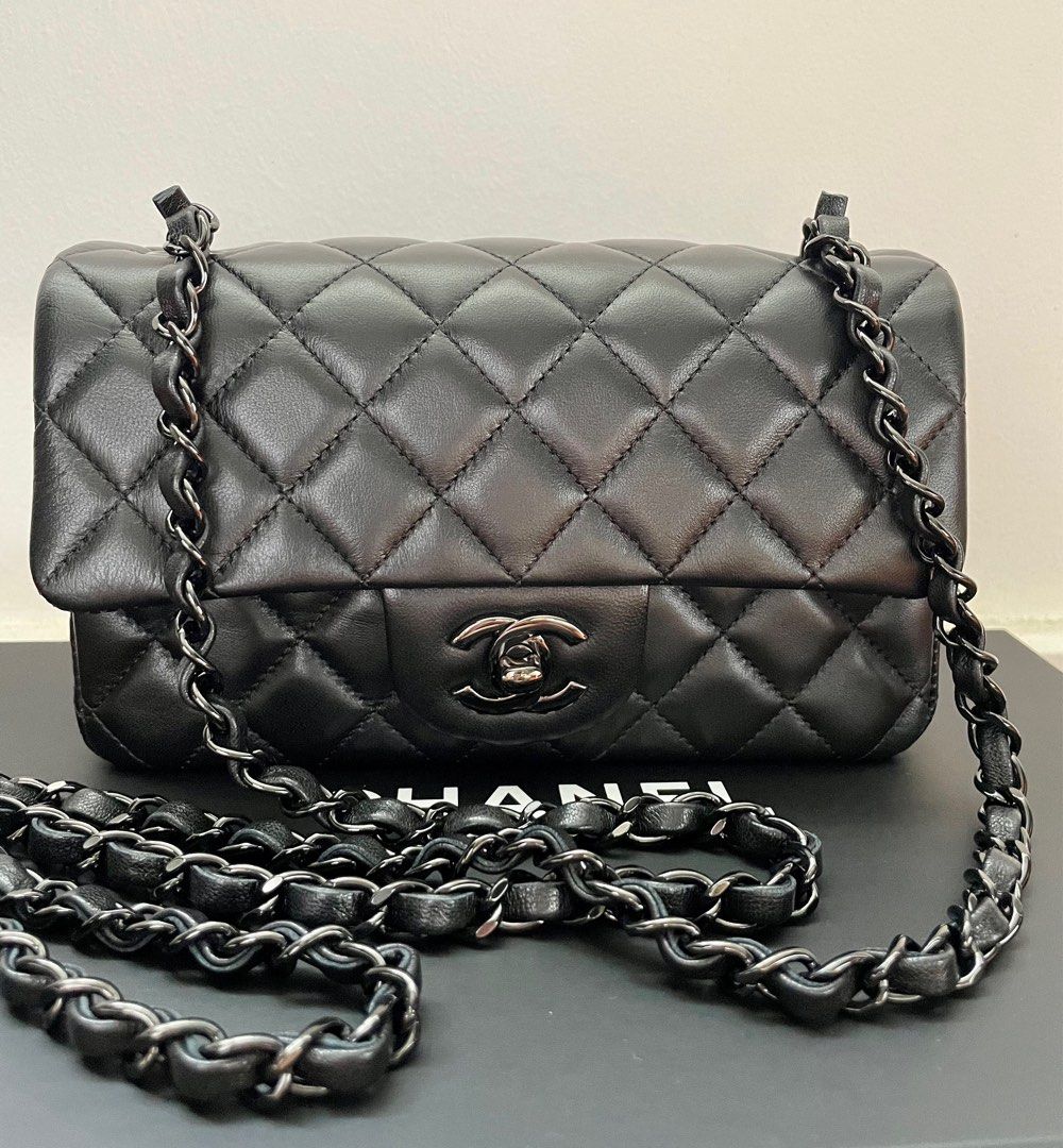 Chanel so black cheap mini rectangle