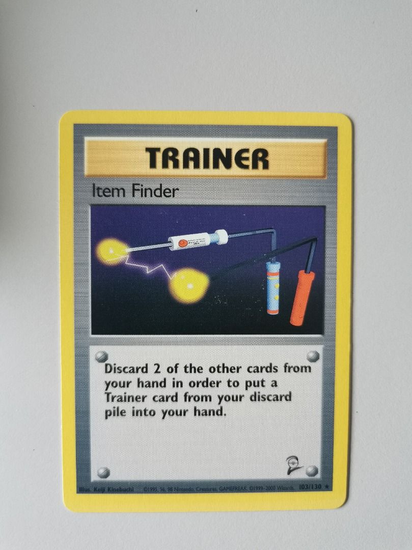 card finder pokmon ITEM FINDER - Base Set - 74/102 - Rare Trainer - Pokemon Card - Unlimited -  NM