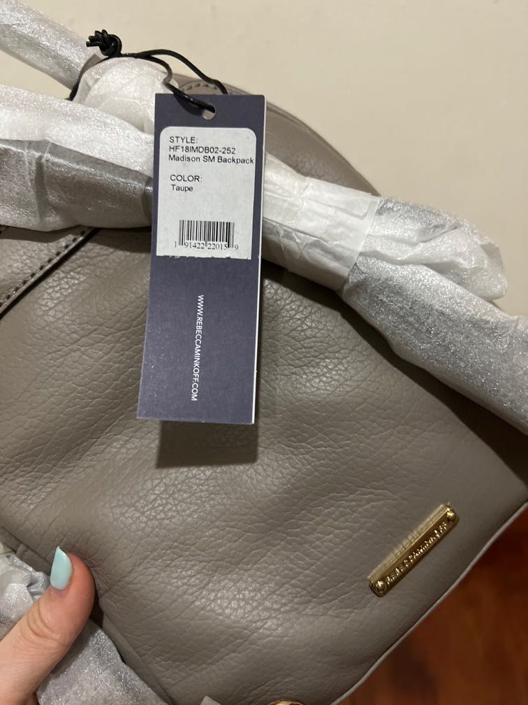 Rebecca Minkoff Madison SM Backpack in Taupe Luxury Bags