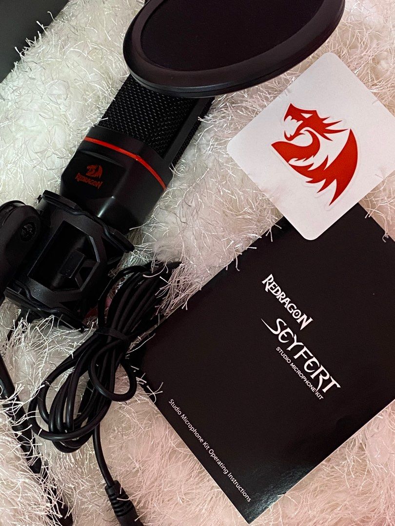 Redragon Microphone GM100 Seyfert, Audio, Microphones on Carousell