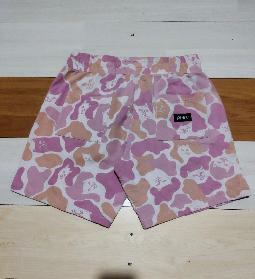 Ripndip pink camo shorts outlet