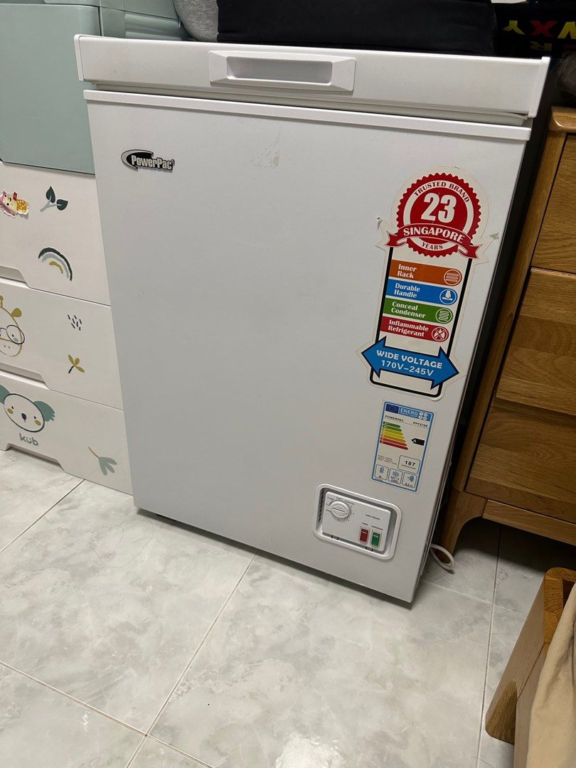 Second hand but very new PowerPac Chest Freezer 100L CFC Free, Chiller