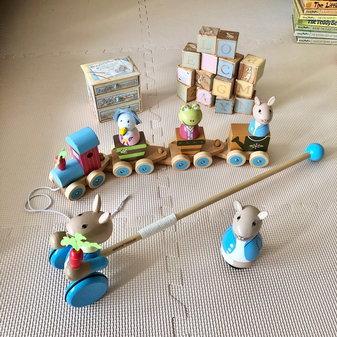 Beatrix potter wooden sales toys