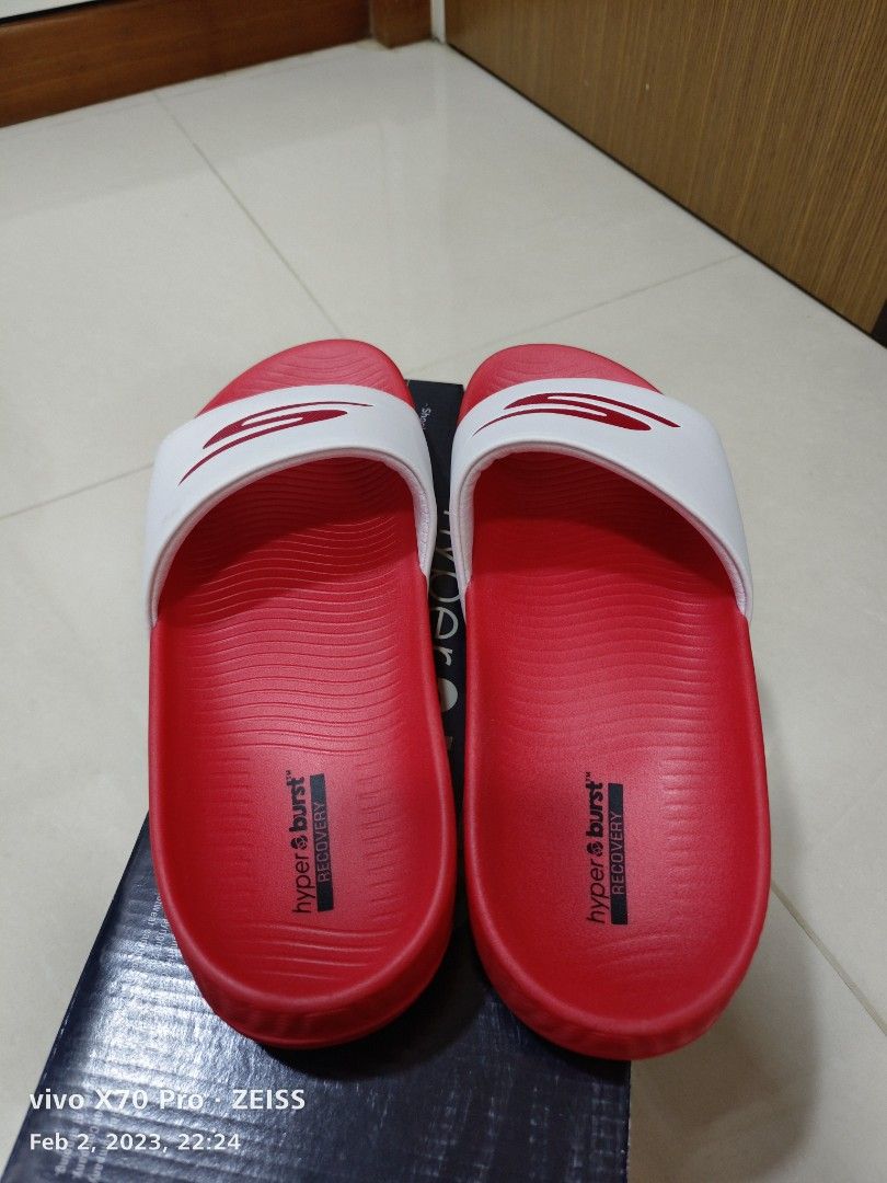 Skechers Hyper burst sandals, Men's Fashion, Footwear, Flipflops and ...