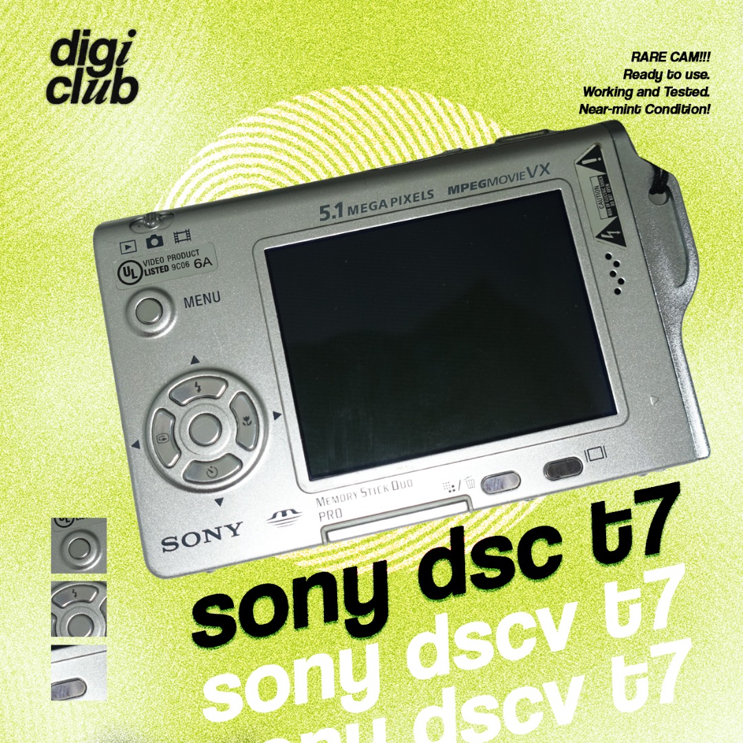 sony cyber shot dsc t7 [RARE DIGICAM!], Photography, Cameras on Carousell