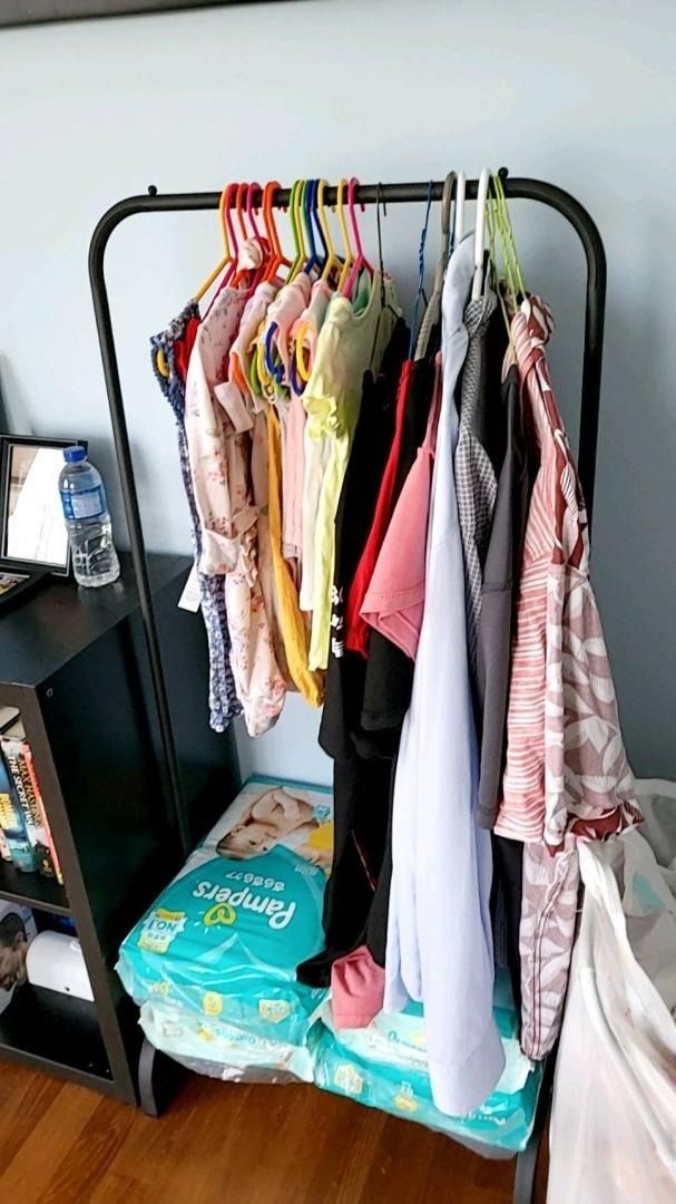 Space Saving Clothes Rack Furniture Home Living Bathroom Kitchen Fixtures on Carousell