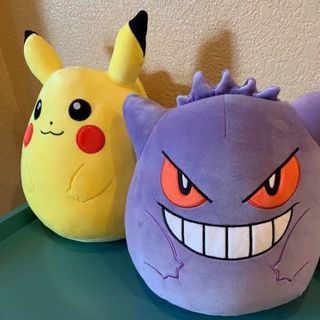 Squishmallow Pokemon PO Gengar & Pikachu