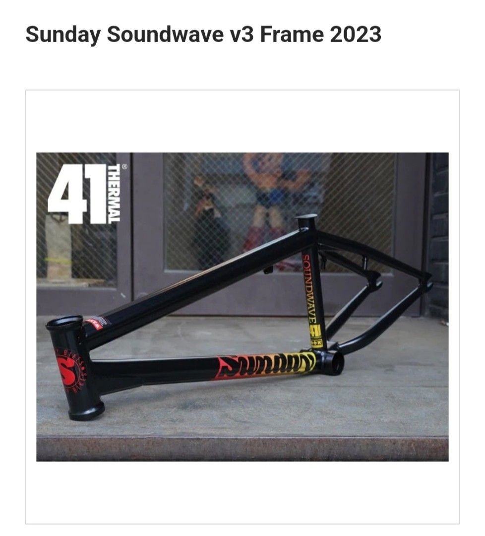 Bmx frame Sunday soundwave v3 custom order Sports Equipment