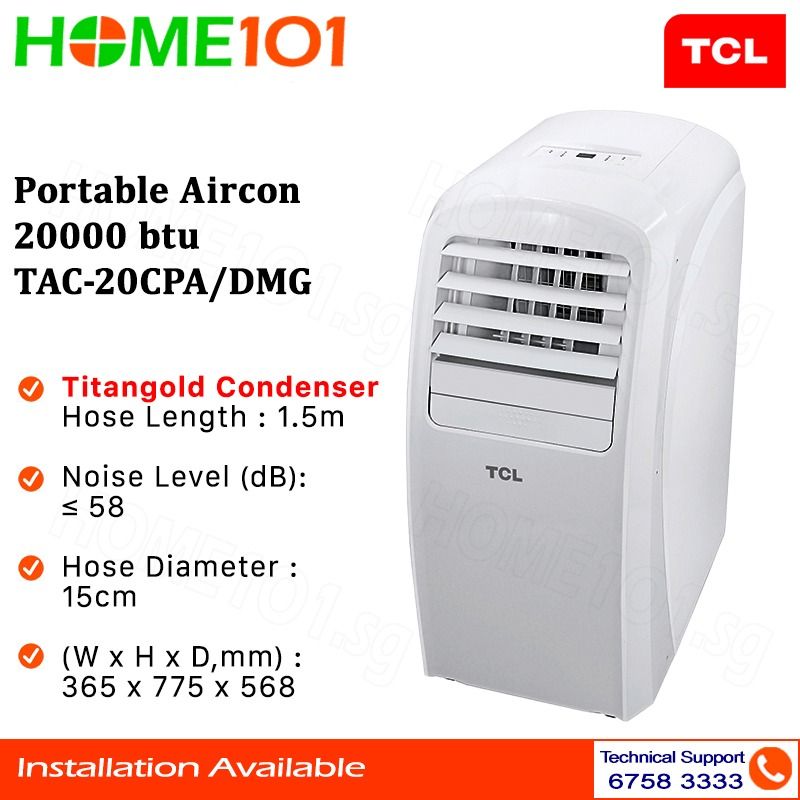 TCL Portable Aircon 20000BTU TAC-20CPA/DMG, TV u0026 Home Appliances, Air  Conditioners u0026 Heating on Carousell