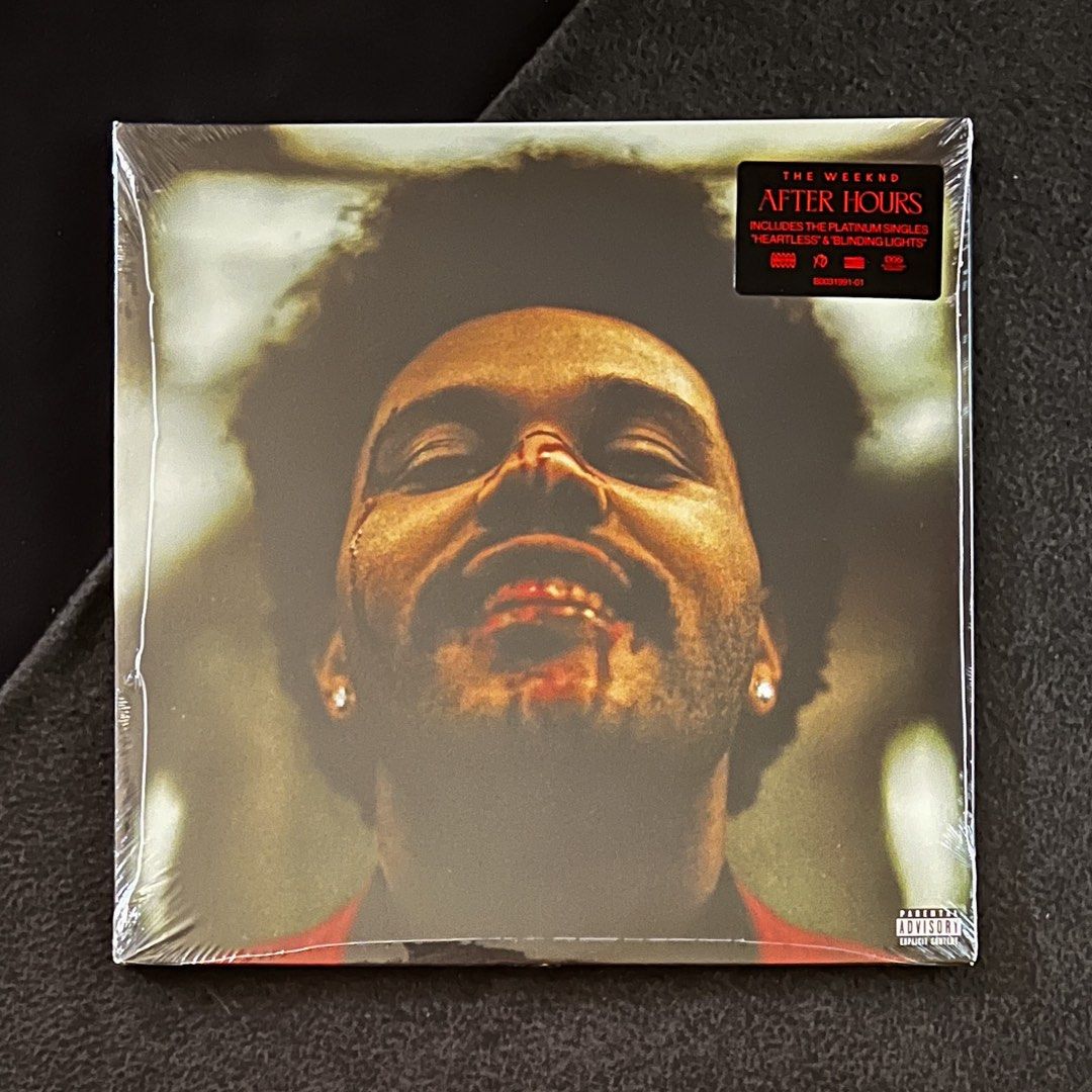 The Weeknd After Hours Deluxe Vinyl Sealed Clear with Red Splatter