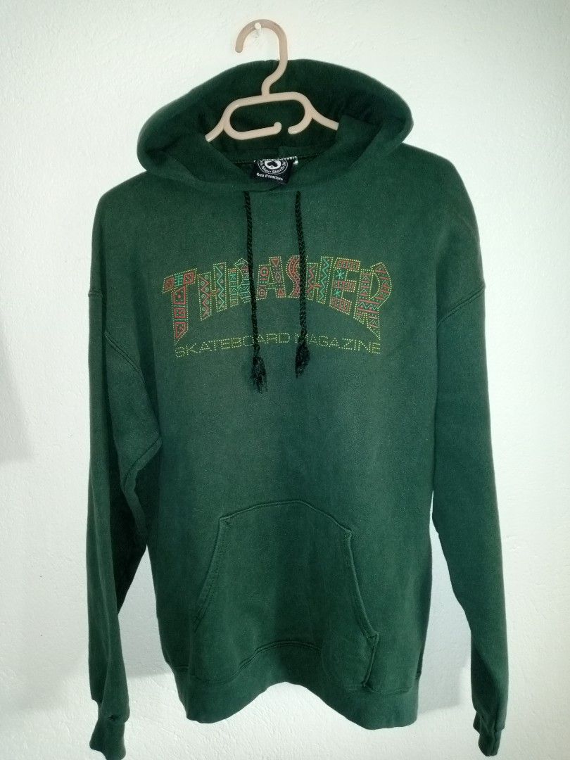 Army green thrasher hoodie sales
