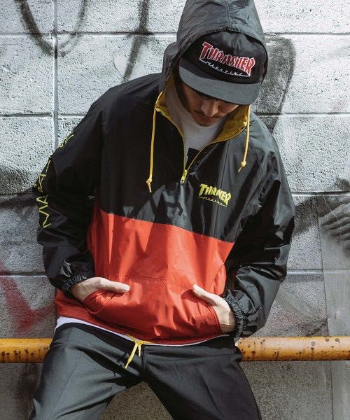 Thrasher magazine windbreaker best sale