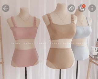 Two-Piece Padded Swimsuit (Trendy Korean Inspired Fashion Bikini Set  Terno Coordinate