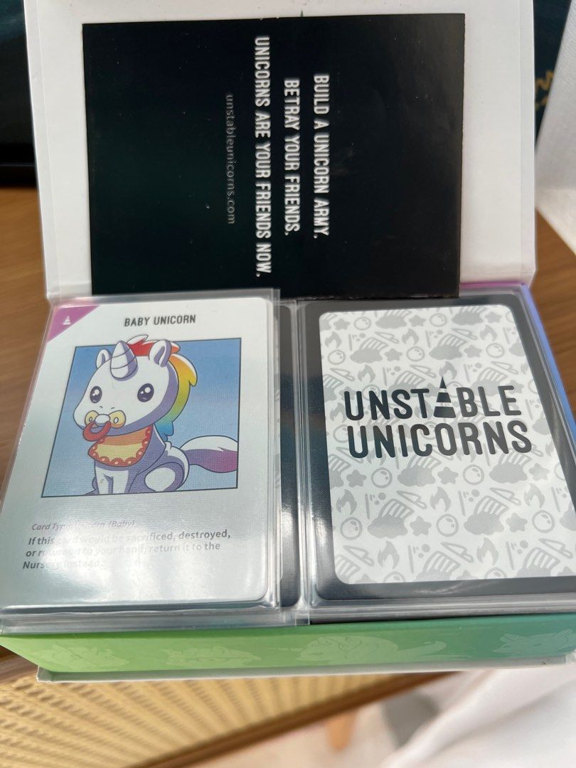 card sleeves for unstable unicorns Unstable Unicorns Card Sleeve Kit – Ryker Games main image 1