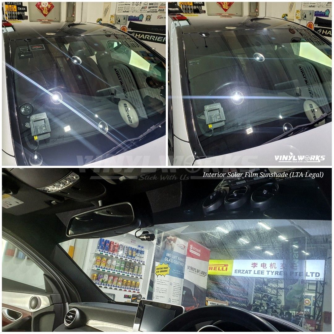 Vehicle Interior Solar Film Type Sunshade LTA Legal, Car Accessories