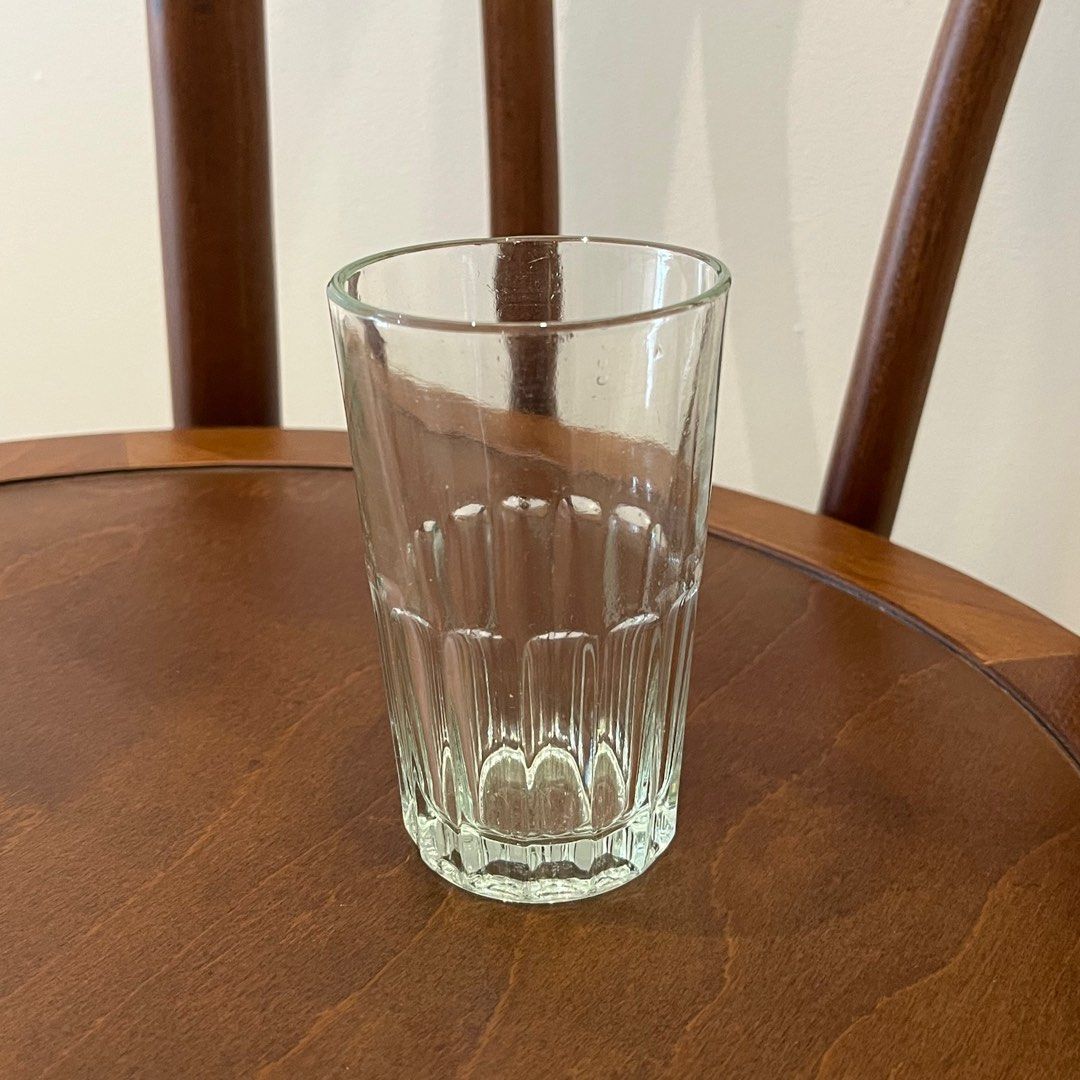 Vintage thick Glass Cup Made in England Furniture Home Living