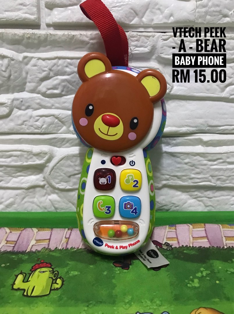 Vtech peek a outlet bear baby phone