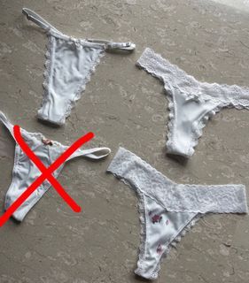 White Lace Thong Panty