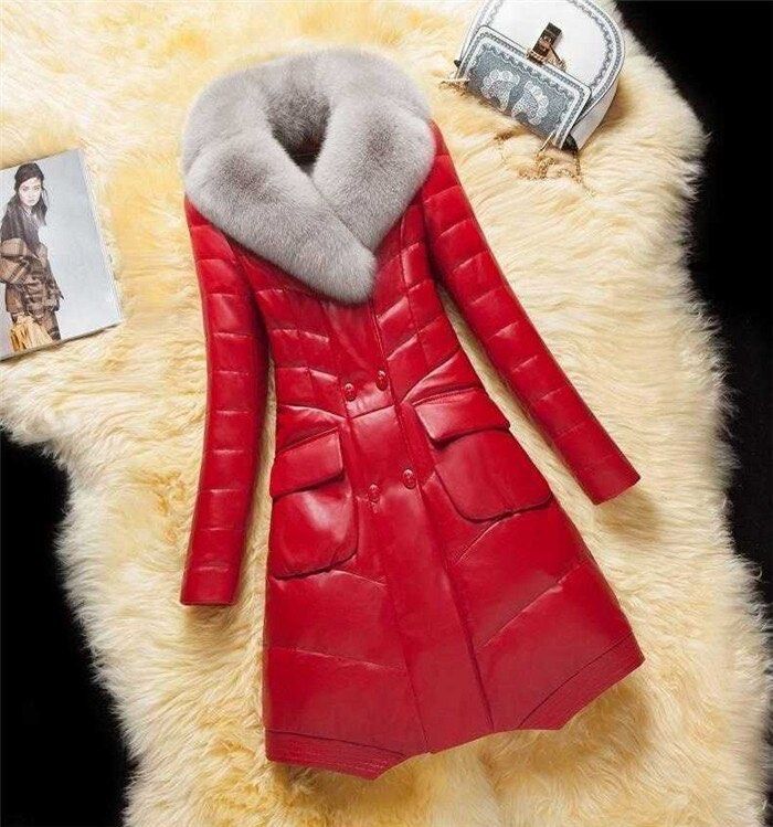 Fur collar womens coat best sale
