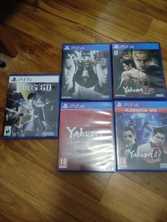 Yakuza 0 , Kiwami , Kiwami 2 , Yakuza 3 4 5 remastered , Judgement