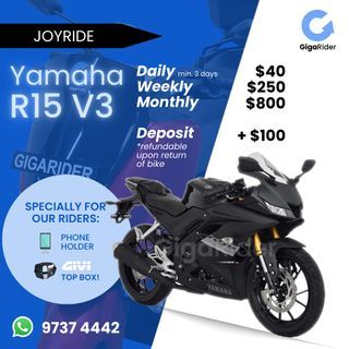 YAMAHA R15 V3  🏍 |  SPORTS BIKE | Motorcycle Rental you can trust