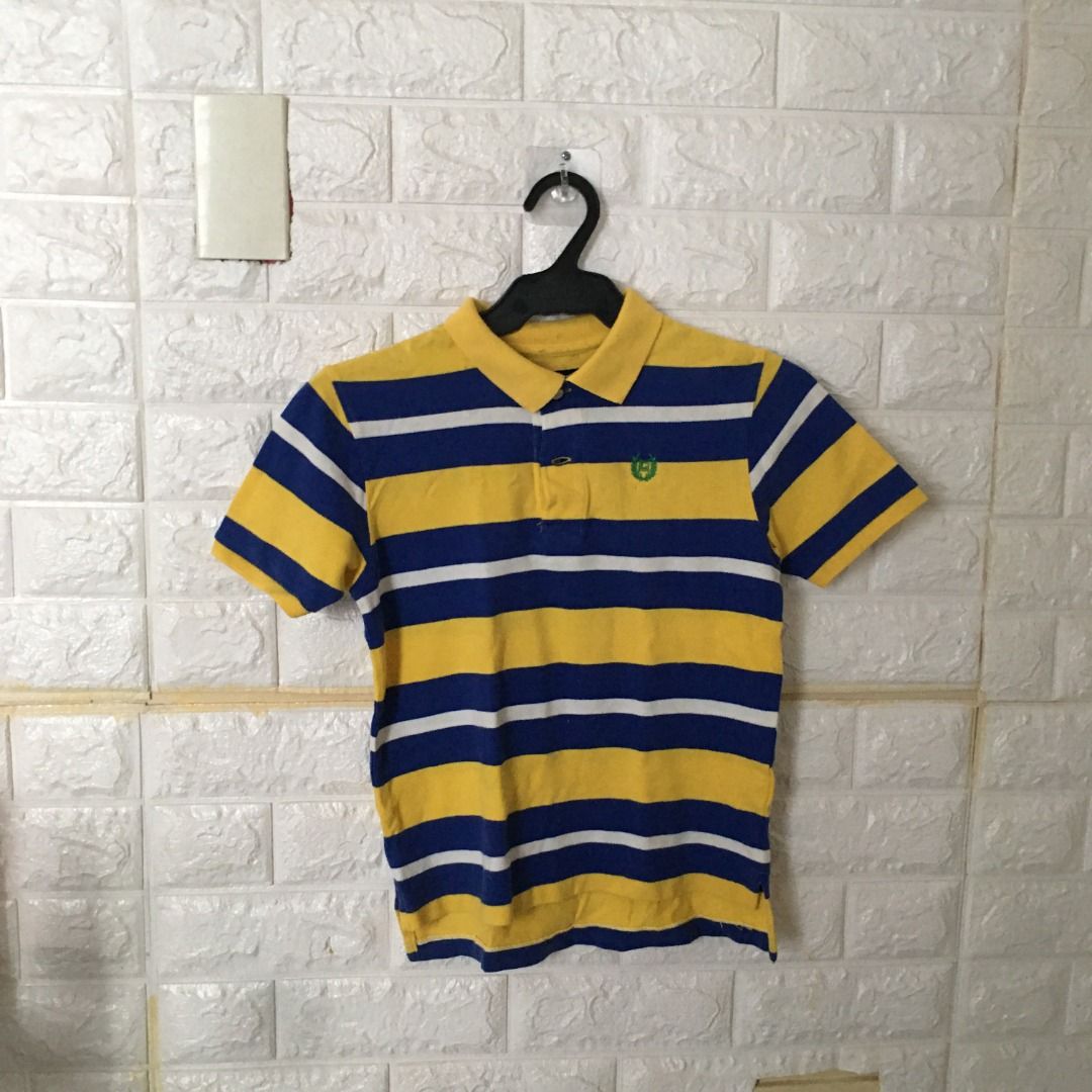 Blue and yellow cheap polo shirt