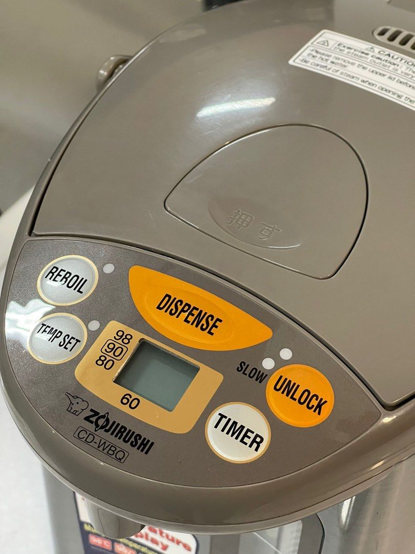 ZOJIRUSHI CDWBQ30 MICRO NON VACUUM ELECTRIC AIR POT (3L), TV & Home Appliances, Kitchen