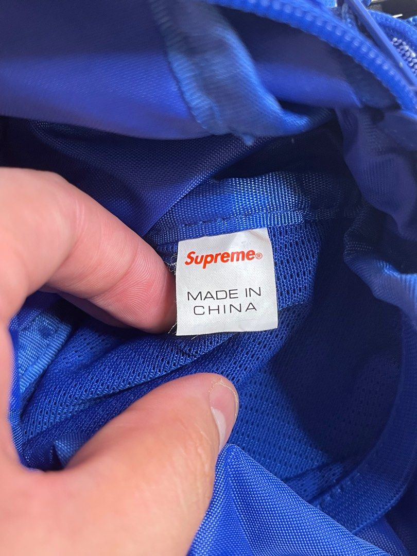 100% Legit] Supreme Shoulder Bag Blue (SS18), Men's Fashion, Bags, Sling  Bags on Carousell