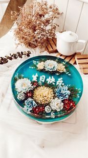 10 inch 生日快乐 Happy Birthday Chinese Wording Cake