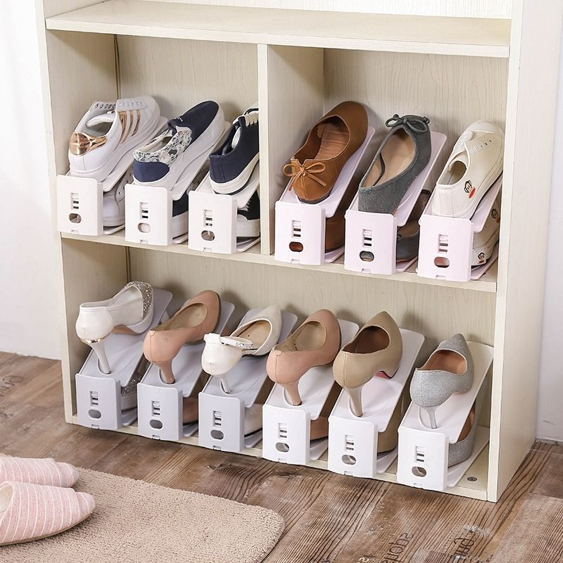 Adjustable shoe shop rack