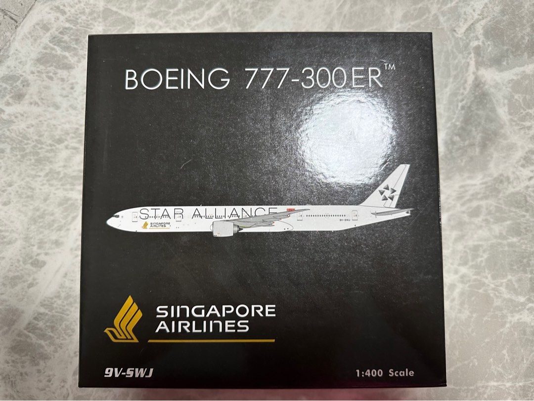 1:400 Phoenix PH Singapore airlines B777-300ER 9V-SWJ Star