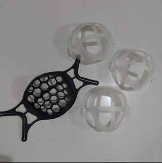 1 Silicon Inner facemask support/bracket and 3 washable mask frame