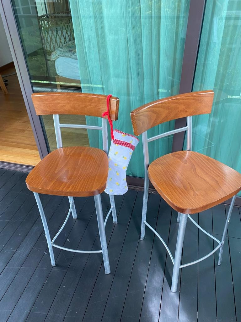 2 Bar Chairs, Furniture & Home Living, Furniture, Chairs on Carousell